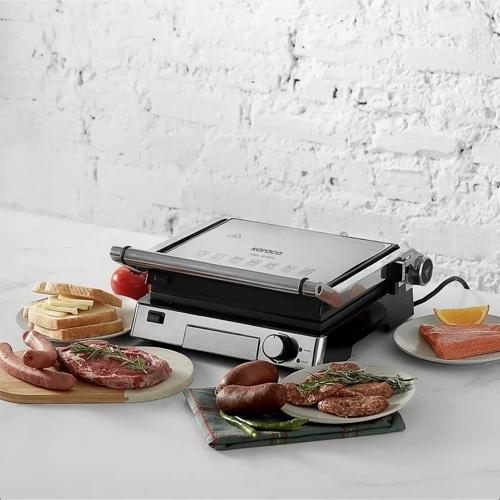Biogranit 6 Dilim Kapasiteli Paslanmaz Çelik Izgara ve Tost Makinesi Inox 2000W