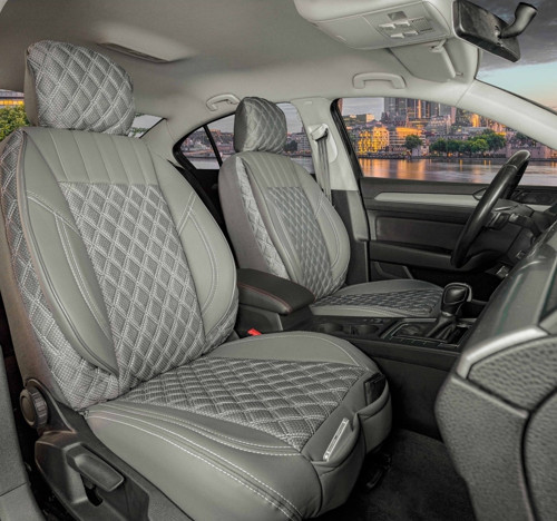 Dacia Duster Uyumlu Yarı Deri Oto Koltuk Kılıfı Ön/Arka Set