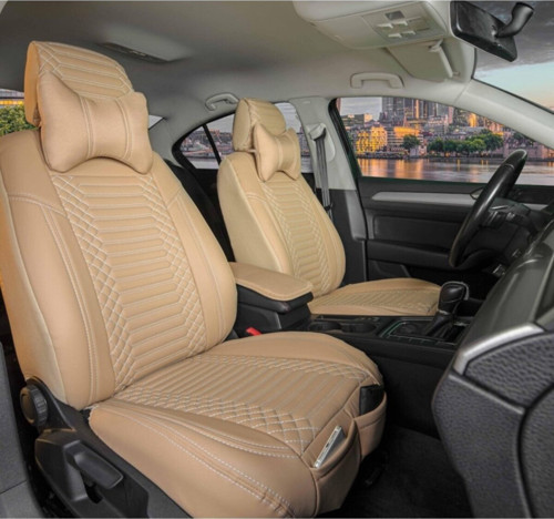 Citroen C3 Lüks Deri Oto Koltuk Kılıfı Ön/Arka Set