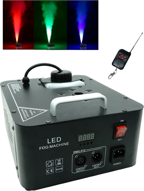 Volcano-2000 DMX Sis Makinesı 2000 Watt LED Işıklı ve Uzaktan Kumandalı