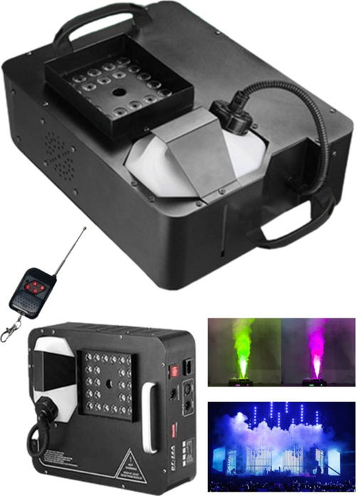 Volcano-2500 DMX Sis Makinesı 2500 Watt LED Işıklı ve Uzaktan Kumandalı