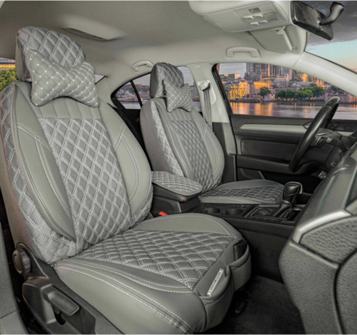 Opel Astra H Hb Lüks Yarı Deri Oto Koltuk Kılıfı Ön/Arka Set