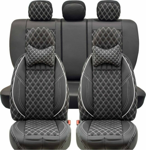 Hyundai I30 Eski Lüks Yarı Deri Oto Koltuk Kılıfı Ön/Arka Set