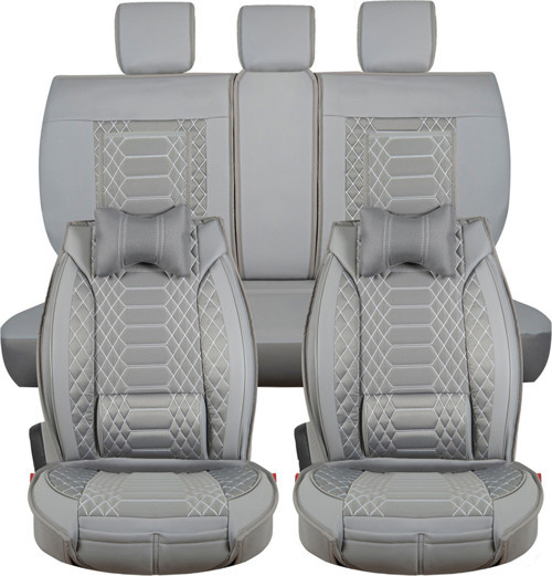 Toyota Corolla 2002-2007 Hb Uyumlu Gri Renk Royal Oto Koltuk Kılıfı Ön Arka Set