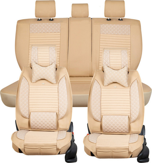 Audi Q3 2011-2017 Uyumlu Bej Renk Elite Oto Koltuk Kılıfı Ön Arka Set