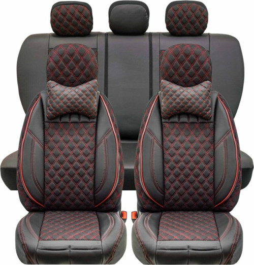 Volkswagen Polo Eski Lüks Yarı Deri Oto Koltuk Kılıfı Ön/Arka Set
