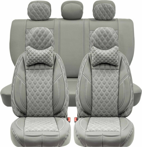 Infiniti Ex30D Uyumlu Lüks Yarı Deri Oto Koltuk Kılıfı Ön/Arka Set