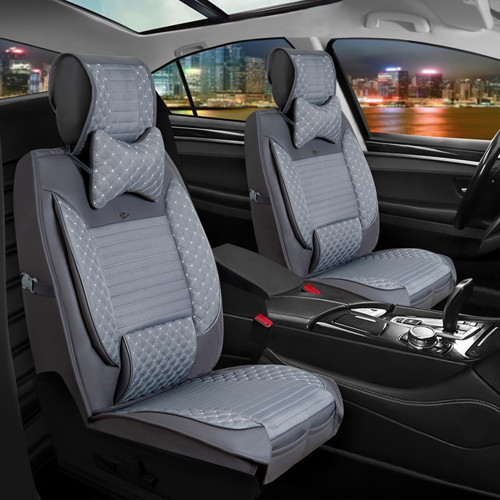 Volvo S40 Uyumlu Deri Oto Koltuk Kılıfı Elit Ön Arka Set Füme Renk