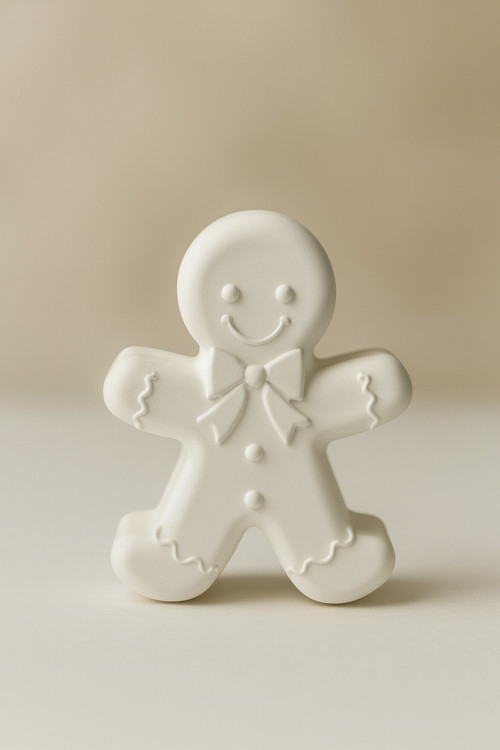 Yılbaşı Kurabiye Adam Figürü Boyasız Premium Dekoratif Obje – Boyama İçin Uygun