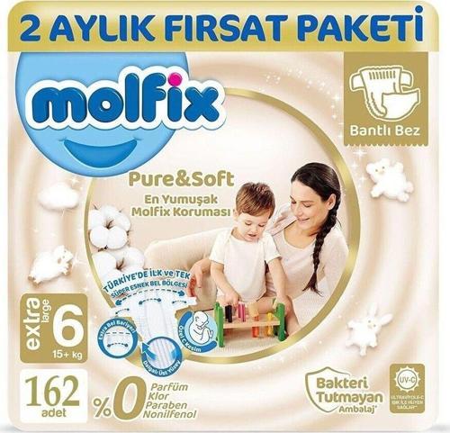 Pure & Soft Bebek Bezi X-large 6 No 54 Lü X 3 Adet