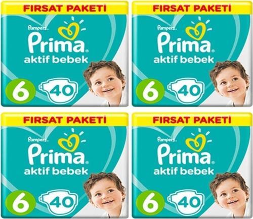 Aktif Bebek Ekstra Large 6 Beden Fırsat Paketi 40x4 160'lı Bebek Bezi