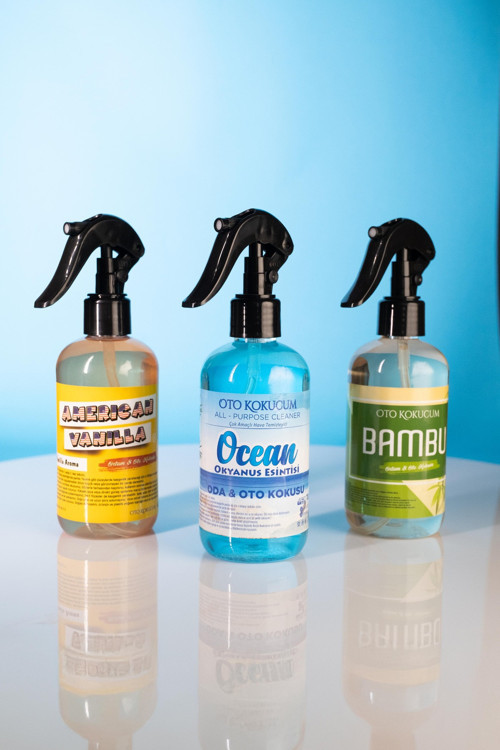 Vanilya Okyanus Bambu Oda Ve Araba Kokusu 250 Ml 3 Lü Set