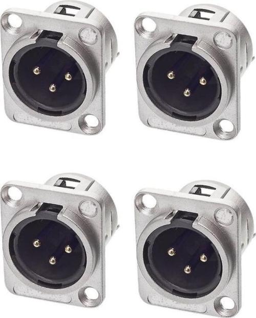 SFC-SR11-4X XLR ŞASE Erkek Canon 3 Pinli XLR Şase Konnektör (4 ADET)