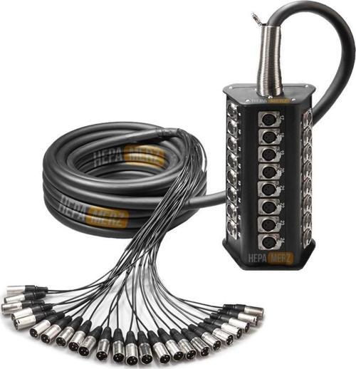 Stage-24C-10M 24 Kanal 10 Metre Multicore Kablolu Hazır Stage Box