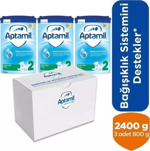 2 Numara Çocuk Devam Sütü 2400 gr 1 Yaş+ (3 X 800 gr Akıllı Kutu)