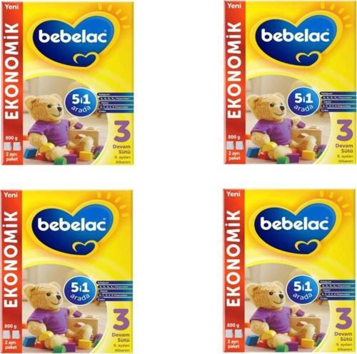 3 Numara Devam Sütü 800 Gr X 4 Adet