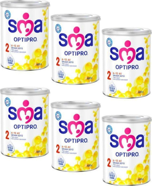 800 gr 2 Numara Optipro Devam Sütü 6'lı