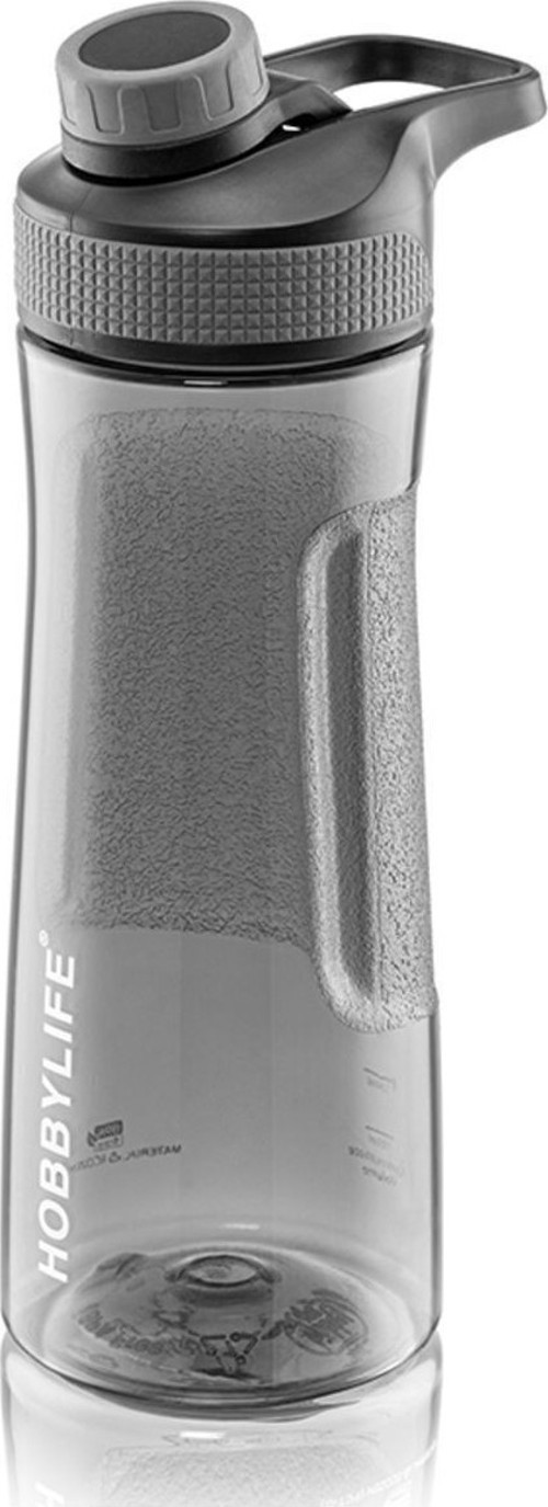 Şeffaf Spor Okul Ofis Su Matarası, Suluk 730Ml Gri Renk