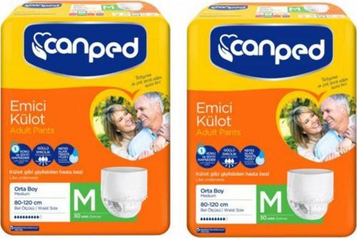 Emici Külot Hasta Bezi Orta Boy Medium 2 Apket 60 Adet