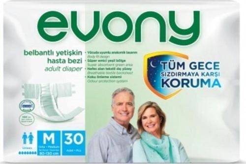 Belbantlı Medium 30'lu Paket Bel Çevresi 80 cm 130 cm Yetişkin Hasta Bezi
