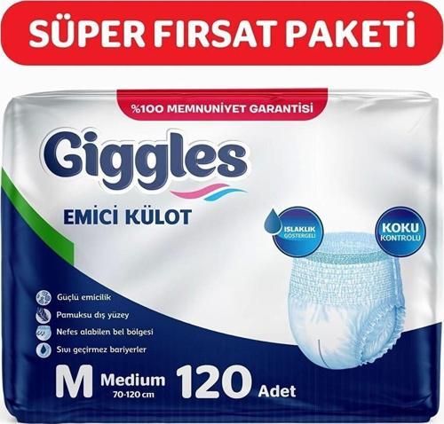 Yetişkin Emici Külot Bez Orta Boy (medium) 30'lu 4 Paket 120 Adet