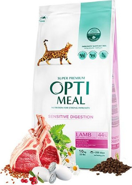 Kuzu Etli Sensitive Digestion Kedi Maması 10 Kg