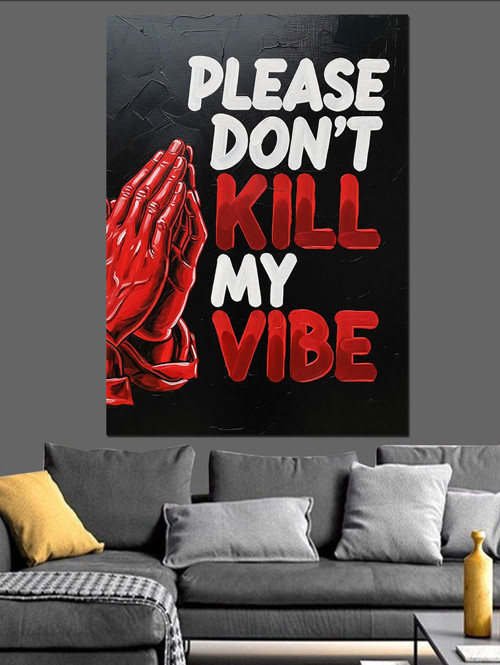 Neon Işıklı Yazı Posteri Dekoratif Kanvas - Mdf Ahşap Tablo