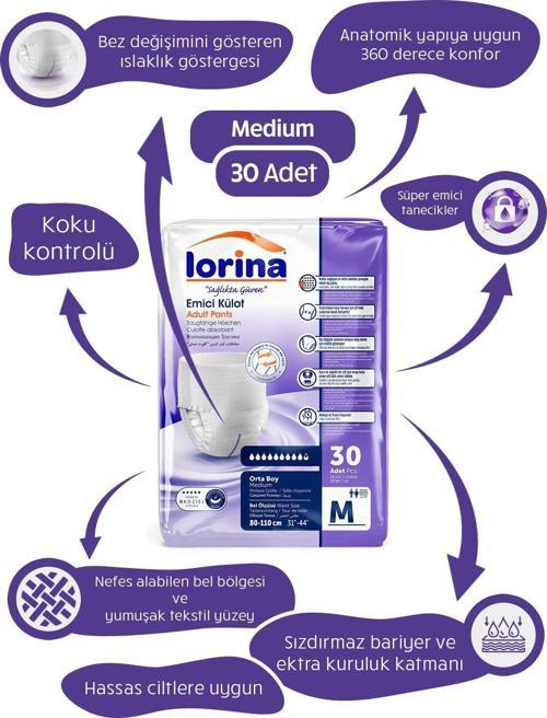 Emici Külot Medium 30 Adet