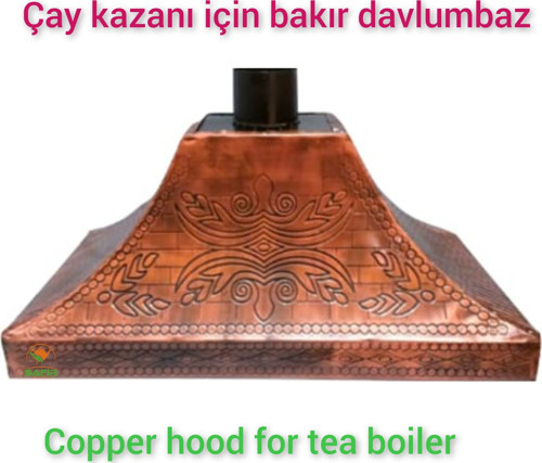 110 Cm Bakır Davlumbaz Çay Semaveri İçin Bakır Davlumbaz Safir Bakır Davlumbaz