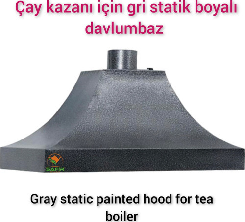 Gri Davlumbaz Çay Kazanı İçin Gri Davlumbaz 90 Cm Ebatlı