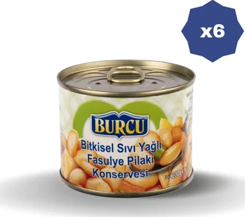 Fasulye Pilaki 200 Gr - (6 Adet)