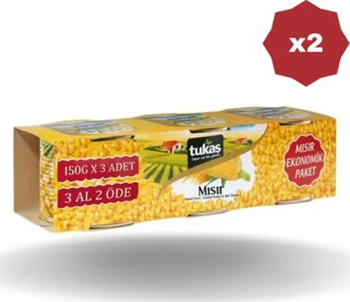 Ekonomik Paket Mısır Konservesi - (2 Adet)