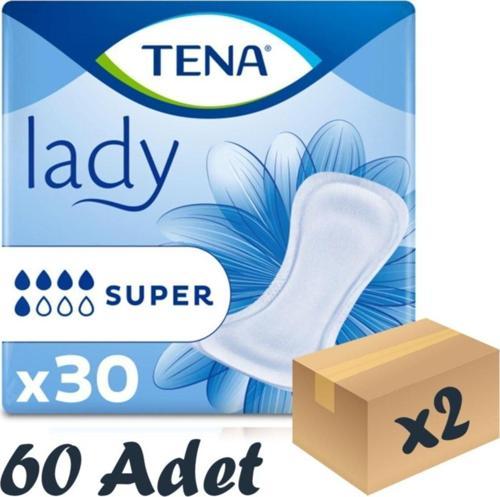 Lady Super, Kadın Mesane Pedi, 5 Damla, 30'lu 2 Paket 60 Adet