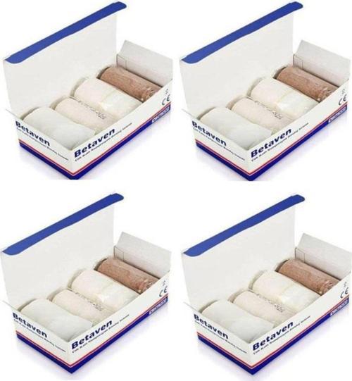 Betaven Dörtlü Çok Katlı Kompresyon Bandaj Sistemi 4 Paket