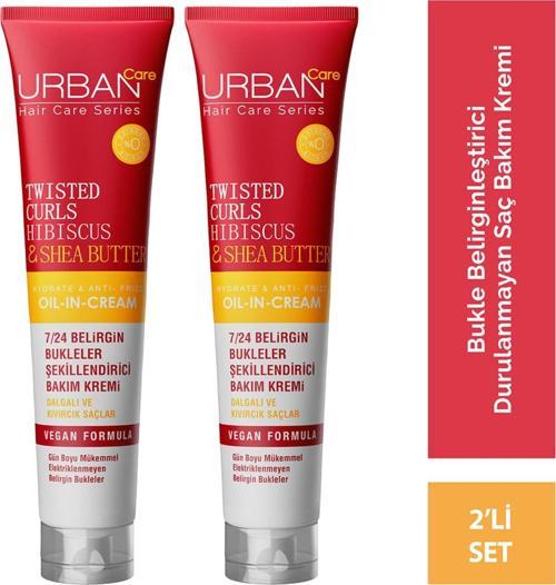 Hibiscus & Shea Butter Kıvırcık Ve Dalgalı Saçlara Özel Durulanmayan Krem 2x175 ml - Vegan