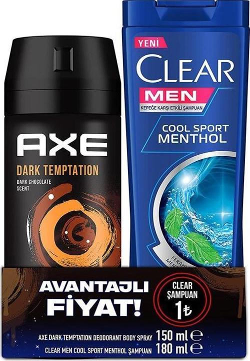 Dark Temptatıon Deodorant 150ML + Clear Sampuan 180ML