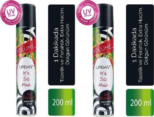 Tazelik Ferahlık Sağlayan Hacimli Görünüm Ve Dolgunluk Veren Kuru Şampuan 200 Ml X2 Adet