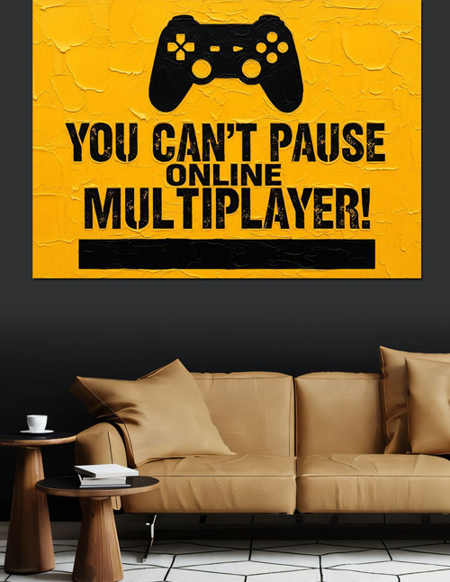 Oyun Kolu Multiplayer Durdurulamaz Dekoratif Kanvas - Mdf Ahşap Tablo
