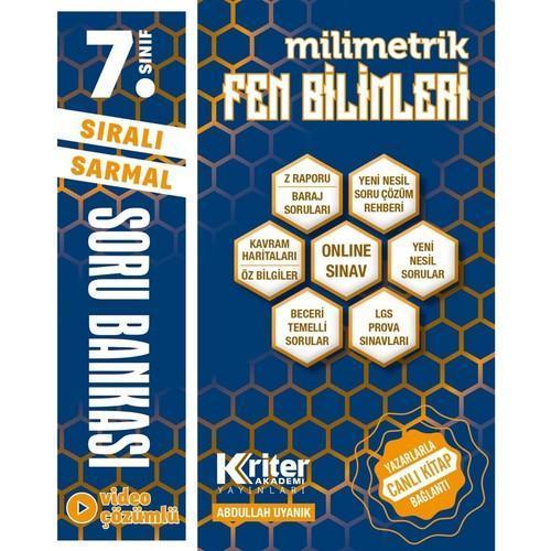 Kriter Akademi Yayınları 7. Sınıf Fen Bilimleri Soru Bankası