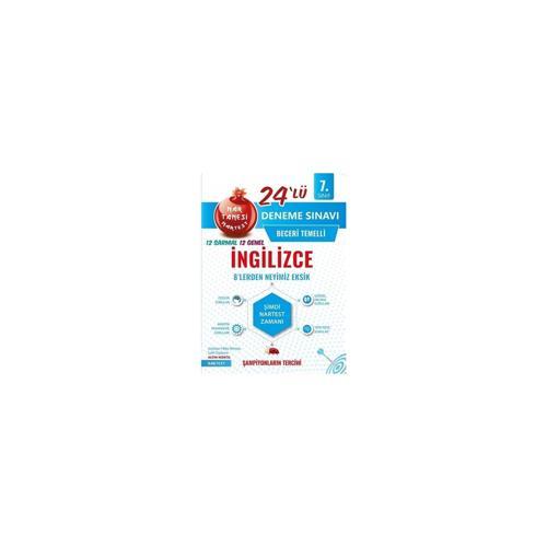 Nartest 7. Sınıf Tanesi İngilizce Beceri Temelli 24'Lü Deneme Sınavı