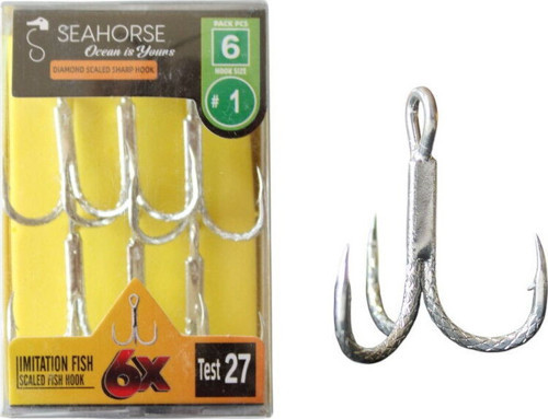 Diamond Scaled Sharp Hook Oty:6 No:1