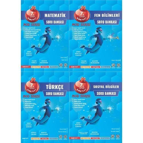 Nartest Yayınevi Nartest 7.sınıf Mod Serisi 4'lü Soru Bankası Seti - Nartest 7 Mod