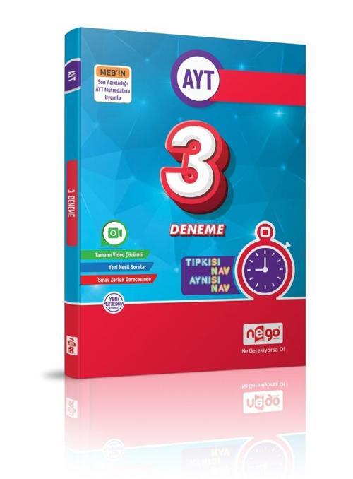 Nego Yayınları AYT 3'lü Deneme 2020