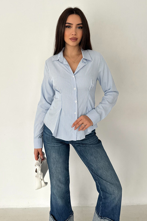 Çizgili Fit Gömlek – Fresh