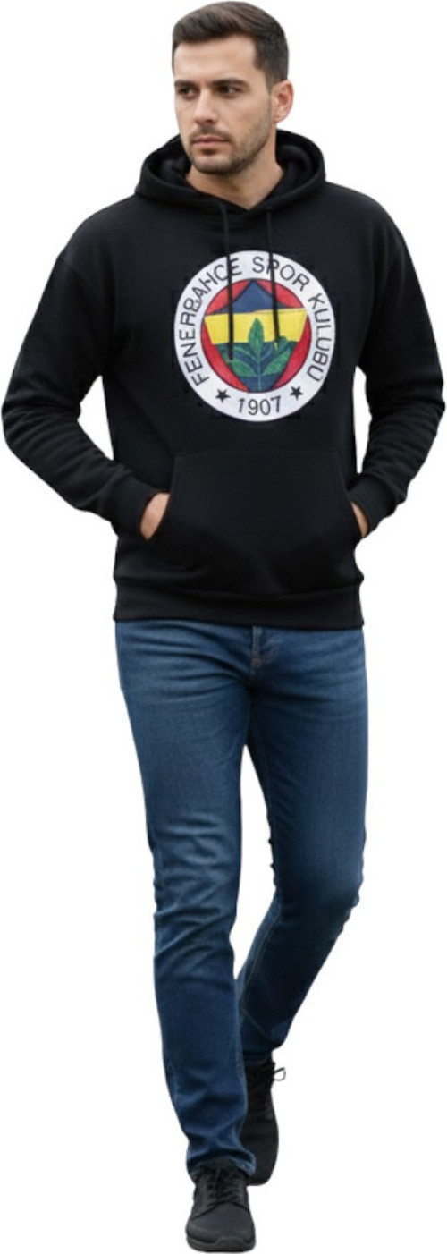 Lisanslı Fb Logolu Lacivert Kapüşonlu Sweat