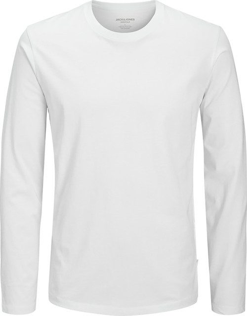 Jack & Jones Organic Erkek Beyaz Uzun Kollu Tişört (12279538-W)