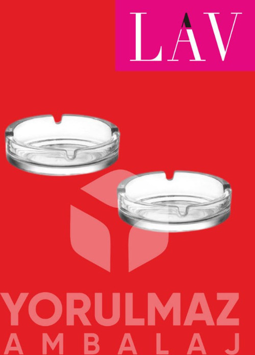 KYF72 Büyük Cam Sigara Küllüğü 2 Adet – Kalın Cam Tasarım
