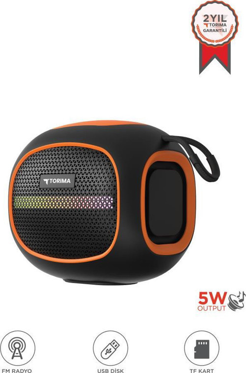 Bluetooth Hoparlör Taşınabilir Kablosuz Speaker FM Radyo USB TF Kart 5W D90 Siyah