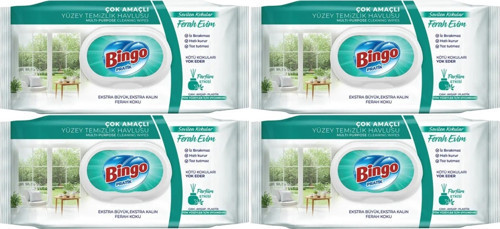 Clean Yüzey Temizlik Havlusu 96 Yaprak Sevilen Kokular Ferah Evim (4 Lü Set) 384 Yaprak