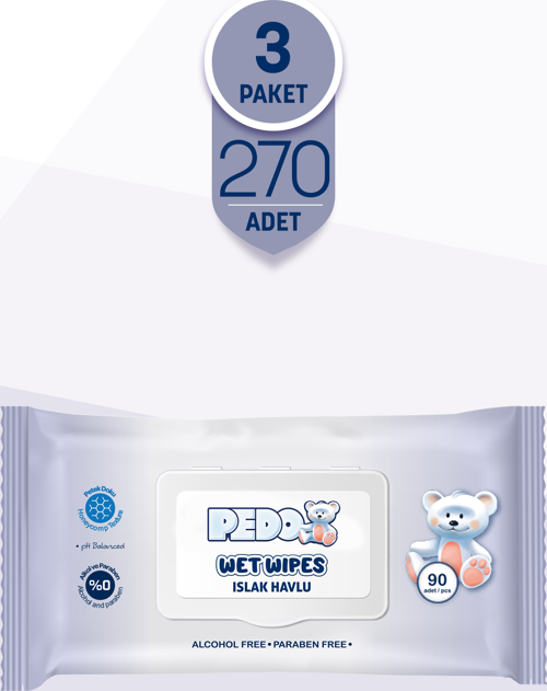 Klasik Islak Mendil 90'lı 3 Paket